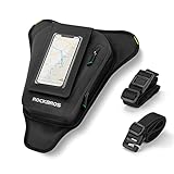 ROCKBROS Motorrad Tankrucksack Wasserdicht Magnet Tanktasche Universelle Sattel Motorrad Tasche mit Schultertragegurt, Reflektierender Schwarz