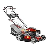 DEDRA Benzin-Rasenmäher mit Antrieb 2,9 kW GARDEN DED8724-46L, LONCIN 166 ccm Motor, 46 cm Schnittbreite, zentrale Schnitthöhenverstellung (8 Stufen), GT-Getriebe, 31 kg