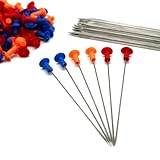 3DSR 100 Stück Blasrohrpfeile Flex Darts ⌀10mm Blasrohr Pfeile (Blau-Orange-Rot)