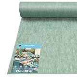 aboveBED 25m x 30cm Vlies Tischläufer, Tischläufer Eukalyptus Grün Tischdeko Tischband für Kommunion, Hochzeiten, Einschulung, Taufe, Geburtstage, Jugendweihe und Party