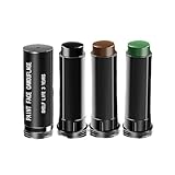 3 Farben Tarnschminke Camouflage Set, Farben Militär Tarnschminke Schminkstifte Armee Military Cs, tarnschminke Schminkstifte, Make-Up Face Paint Für Halloween Körperkunst Party