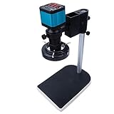 HDMI Mikroskop, 14 Millionen Pixel LED Digitalmikroskop USB Industriemikroskop Kamera Set 1080P HD Mikroskop Kamera Zoom Mikroskop 100-240V, Fernbedienungsset(EU)