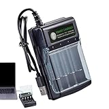 Batterie -Ladegerät 4 Bay - Smart Household Battery Ladegeräte AA AAA Batterie -Ladegerät, AAA -Batterieladegerät | Akku -Ladegerät Batterie -Ladestation Mit Indikator Für 1,5 -V -Alkal -Batterien