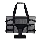Reisetasche für 61 cm (24 Zoll) Monitore und LCD-Bildschirme, mit gepolstertem Samtfutter, Grau