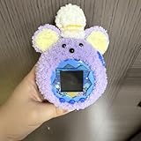 Schutzhülle aus Plüsch, handgefertigt für Tamagotchi Paradise, passt eng an, um Kratzer zu verhindern und bietet bequemen Griff (lila Maus)