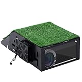 Saysurey Golfsimulator-Projektorabdeckung mit Bodengehäuse für LED-Projektoren mit Kühlventilator, Golfsimulationsschutz, für Zuhause und draußen