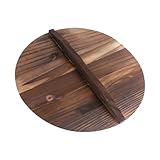 Holibanna 1 Stück Topf deckel aus Holz Beschützer für muss Kochtopfdeckel pfannenwender Küchentopfabdeckung Haushaltstopfabdeckung Spleißtopfabdeckung Haushaltsgeschirr Chinesische Tanne