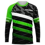 2025 Radfahren Jersey Herren, MTB Trikot, Fahrrad-Shirt, Motocross-Shirt, langärmlig, MX, MTB, Mountainbike, leichte Materialien (Type3,XXL)