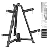 VEVOR Hantelscheibenständer, Hantelscheibenbaum für 2-Zoll-Hantelscheiben, Standard-Hantelscheibenbaum, 300 lbs Tragkraft, Gewichtsaufbewahrungshalter, Home-Gym-Langhantelständer-Aufbewahrungsständer