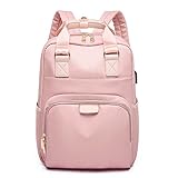 GAHLAY Reise Laptop Rucksack, Arbeitstasche Laptoptasche Mit USB Ladeanschluss Business Rucksack Geschenke Für Männer Und Frauen (Color : A-01, Size : 15.6 inch)