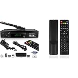 Echosat HDMI SCART HD Receiver Satellit DVB S2 HD Receiver für SAT Digitaler Satelliten SAT Receiver & Echosat 20700/610 CA / 26700 Original Fernbedienung, 05935