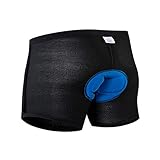 Moxilyn Fahrradhose für Herren und Damen, Fahrradunterwäsche, Unterwäsche, mit Gel gepolstert, atmungsaktiv, mit Schwamm gepolstert, schnelltrocknend, leicht, Man-Blue, XXX-Large