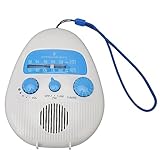 Wasserdichtes Duschradio, Spritzwassergeschütztes AM-FM-Radio mit Drehknopf für den Einsatz Im Badezimmer Im Freien, Eingebauter Lautsprecher, Widersteht Effektiv Dampf und