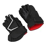 SPYMINNPOO Hockeyhandschuhe Eishockeyhandschuhe Rollenhockeyhandschuhe Nylon Eva Schaum Schutz Langlebiger Leistung Maximaler Schutz Erhöhter Luftstrom mit Zusätzlichem Polsterkrümmungsdaum (9 Zoll)