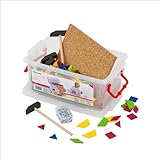 Betzold - Hammerspiel Buntes Nagelspiel mit Vorlagebögen Kinder-Spielzeug