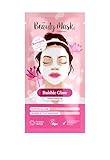 The Beauty Mask Company Crazy Cactus Bubble Mask, 1 Sachets, Reinigungs-Tuchmaske mit Kaktus-, Wasserlilienextrakt & Hyaluron, Hautpflege für jeden Hauttyp, vegan