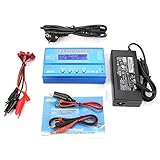 80W Digitales LCD RC Balance Ladegerät Entlader für Lipo, Li-ion, Fe, mit Eingangsspannungsüberwachung, Metallgehäuse Wärmeableitung, RC Balance Charger (Neues iMAX B6#02)