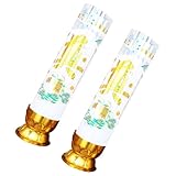 MAGICLULU Chinesische Trauerkerzen Kleine Weiße Grabkerzen mit Chinesischem Stil für Friedhofsrituale und Opfergaben Kompakt für Innen und Außen Geeignet Traditionelle Bestattungsdekoration