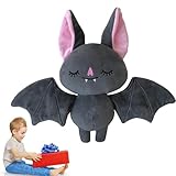 Kuscheliges gefülltes Fledermaus-Plüschtier – weiches 18 cm großes Plüschtier, Halloween-Tier-Plüschpuppe | Halloween-Stofftier, Stofftier mit Fledermaus-Motiv, Bett, Kinderzimmer, Schlafzimmer, Autos