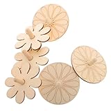 Alasum 6 Stücke Holz Gyroskope Spielzeug Unbemalt Handgemachte Kreisel DIY Unfinished Holz Kreisel Malerei Spielzeug