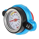 NUOBESTY Kfz Wassertemperaturanzeige Kühlmitteltemperaturmesser aus Aluminiumlegierung und Abs Präzise für Pkw Lkw und Wohnmobile Autozubehör zur Motorüberwachung