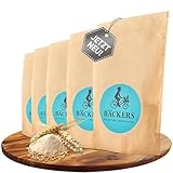 BÄCKERS® Superrolle Brotbackmischung, Dinkel-Vollkorn Brot mit Superzutaten, Ohne Zusatzstoffe, Gelingsicher, Vegan, Ballaststoffreich, 5 x 300g