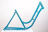 MIFA 28' Zoll Alu Damen Fahrrad Rahmen City Retro Classic Vintage Bike Frame Rh 52cm türkis blau