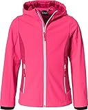 CMP Unisex Kinder Softshelljacke Für KID G JACKET FIX HOOD, GLOSS-FRAGOLA, 164 EU