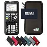 Calcuso Sparpaket: TI 84 Plus CE-T Python Edition Grafikrechner + Schutzhülle WYNGS schwarz + erweiterte Garantie von Calcuso