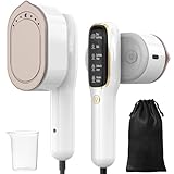 1000W Steamer Dampfglätter,Tragbare Reise Dampfglätter,2-in-1 Reisebügeleisen(100-240V),mit 100 ml Wassertank e 5 Dampfstufen für Zuhause Reisen