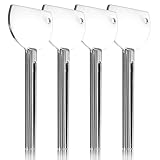 JIYIN 4 Stück Tubenquetscher, Sliber Metall Zahnpasta Squeezer Edelstahl Tubenausdrücker Zahnpasta Quetscher Zahnpasta Tubenpresse für Reinigungsmilch Schuhcreme Haarfärbemittel Pigmente