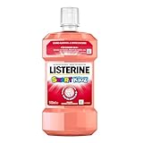 LISTERINE Smart Kidz Mild Berry 500 ml, antibakterielle Kinder Mundspülung ohne Alkohol und ohne Zucker, Mundwasser schützt vor Karies, geeignet für Kinder ab 6 Jahren