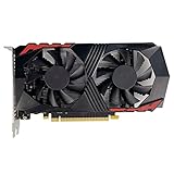 AMIUHOUN GTX1050Ti 4GB DDR5 128Bit Grafikkarte 14Nm 1291MHz 1752MHz PCI E 3.0 Dual Fan -kompatible DP Grafikkarte