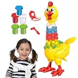 Lufttrockener Ton für Kinder, Modelliermasse zum Modellieren,Buntes Teigfeder-Hühnerspielzeug - Hühnerfigur, Halsfedern, Herstellung von Spielzeug, Rollenspielspielzeug für Kinder