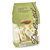 Torroncini mit Mandeln und Pistazien, soft, Torroncini Teneri Mini Pistacchi, 130g, weißer Nougat, Dolcital