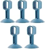 5 Stück Türgriff-Stöpsel aus Silikon, Schutzpuffer ohne Stempel, wiederverwendbar, Haushalt, Blau