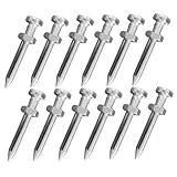 ibasenice 26 Stück Teiliges Metall Rasenlüfter Spike Abnehmbare Aerifizierer Nägel für Garten Rasenlüfter Schuhe Langlebig Verschleißfest für Ganzjährige Bodenaeration und Rasenpflege