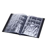 Münzalbum Sammelblatt Gedenkbuch Penny Sammelbuch Zuhause Vertikales Design für Sammler Reise Handwerk Geschenk Schwarz