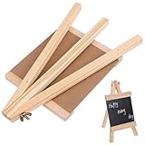 TOYANDONA Kreidetafel Kleine Tafel mit Holzständer 9X9 Zoll für Restaurant Zuhause Büro Notizen und Dekoration Vielseitig Einsetzbar