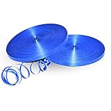Geschenkband, 100 Meter, 5 mm, für Geschenkverpackungen, Ballonband, Stoff, dickes Band für Geschenkverpackungen, Weihnachten, Valentinstag, Blumensträuße, Kuchen, Hochzeit, Party, Dekoration (blau)