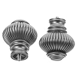 ARTSEWPLY 2 Stück Teiliges Gardinenstangen-endkappen Stabilem Kunststoff Passend für Stangen Feuchtigkeitsbeständig und Dekorativ für Wohnzimmer Schlafzimmer Büro und Badezimmer