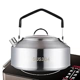 Wasserkessel Aus Edelstahl | Für Camping Und Outdoor | Teekanne | Tragbarer Campingkessel Für Zuhause | Wasserkocher | Camping Zubehör 1L/1.5L