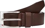 Tommy Hilfiger Herren Gürtel New Aly Belt Ledergürtel, Braun (Testa Di Moro), 90 cm