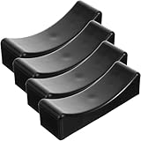 VINTORKY Hantelablage 4 Stück Verschleißfester Hantelständer mit Polsterung Rutschfeste Hantelhalterung für Langhanteln Geeignet für Krafttraining und Fitnessstudio