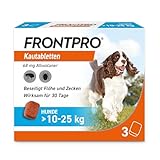 FRONTPRO Hund L - Kautablette gegen Zecken & Flöhe (Hunde 10 bis 25 kg) - 3X Kautabletten für 3 Monate Schutz
