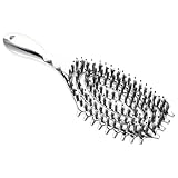 Housoutil Massagebürste Paddelbürste Haarbürste für Frauen mit Entwirrungsfunktion Kompakt Tragbar für Nasses und Trockenes Haar Multifunktional für Haartypen