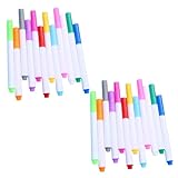 YOSADIER 24 Stück Kreidestifte zeichnen schreibkladde erasable pen witheboardmarker Langlebige Kreidestifte Papiermarker tragbare Schreibmarker löschbare Markierungen wasserlösliche Kreide