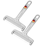 Westmark 2 Käseschneider mit Rolle und Schneiddraht, Variable Schnittstärke, Rostfreier Edelstahl/Aluminium, Rollschnitt, Silber, 710022E3