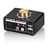 Mini Stereo Line Level Booster Verstärker Audio Preamp für MP3, iPod, iPad, iPhone, 20dB Gain + Lautstärkeregler