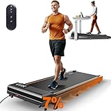 MettleMatic Laufband für Zuhause - 2-in-1 Walking Pad mit App-Kompatibilität und Neigung, Fernbedienung, Kompaktes Laufband Schreibtisch stoßdämpfend und leise (7% Neigung)